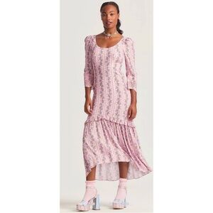 LoveShackFancy Pip Dress Blushing Pink